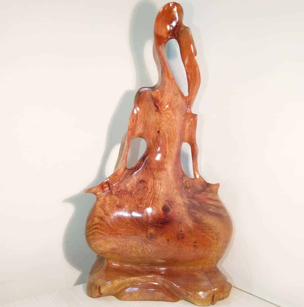 Đồ phong thủy gỗ hương tự nhiên: bình phay, bình phú quý, tượng mini - 4