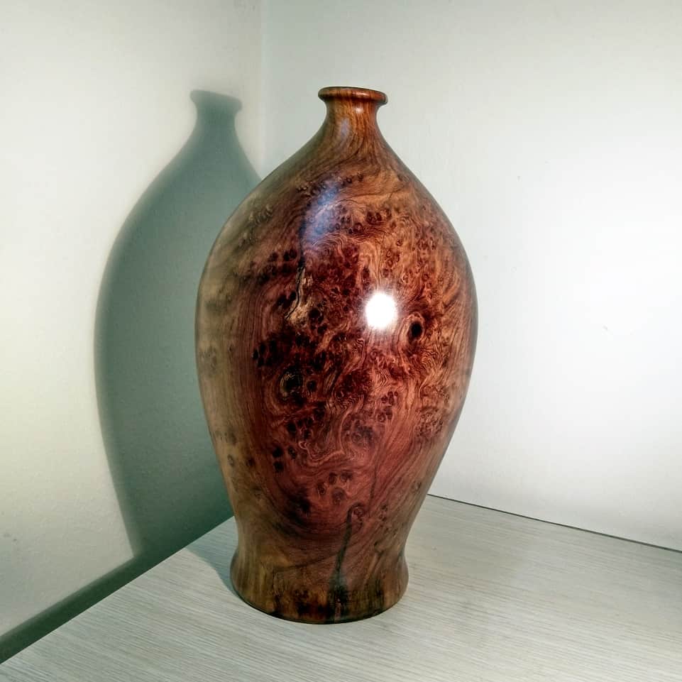 Đồ phong thủy gỗ hương tự nhiên: bình phay, bình phú quý, tượng mini - 14