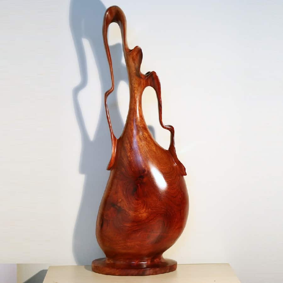 Đồ phong thủy gỗ hương tự nhiên: bình phay, bình phú quý, tượng mini - 8