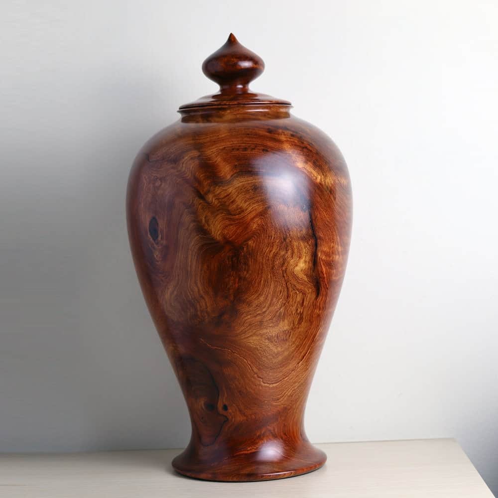 Đồ phong thủy gỗ hương tự nhiên: bình phay, bình phú quý, tượng mini - 12
