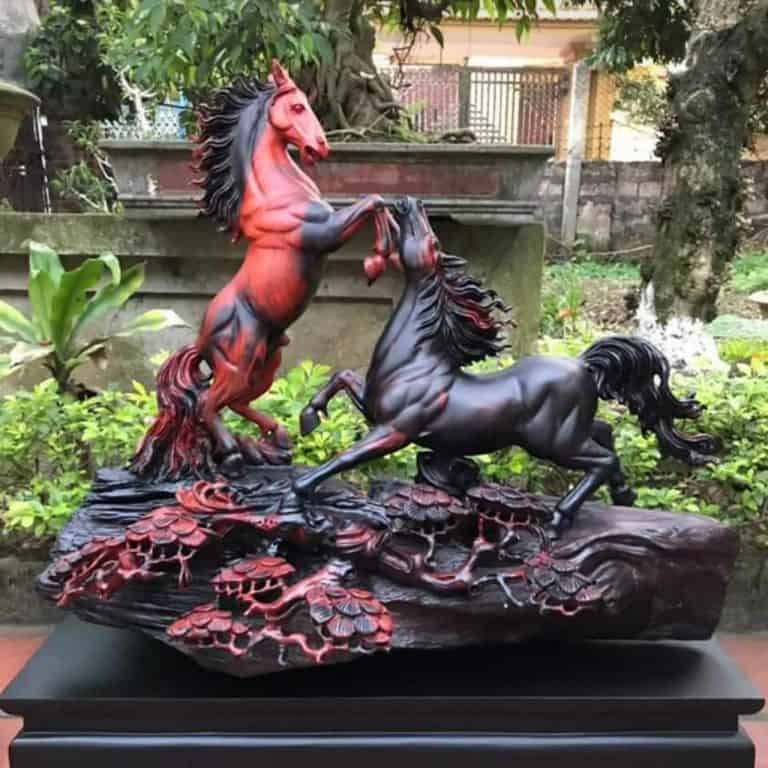 Tổng hợp mẫu tượng ngựa chưng phong thủy được hoàn thiện bởi nghệ nhân