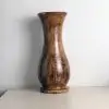 Bình cắm hoa hay lông công gỗ cẩm sừng 28cm - Hình ảnh 2